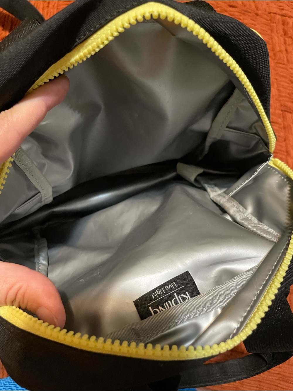 Kipling Lilanna Black and Yellow Lunch Bag - Picture 9 of 9